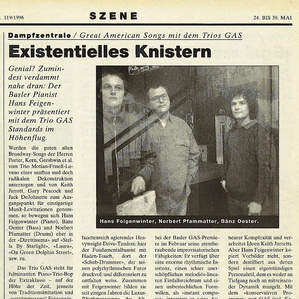 Hans Feigenwinter, Bänz Öster, Norbert Pfammatter – Review